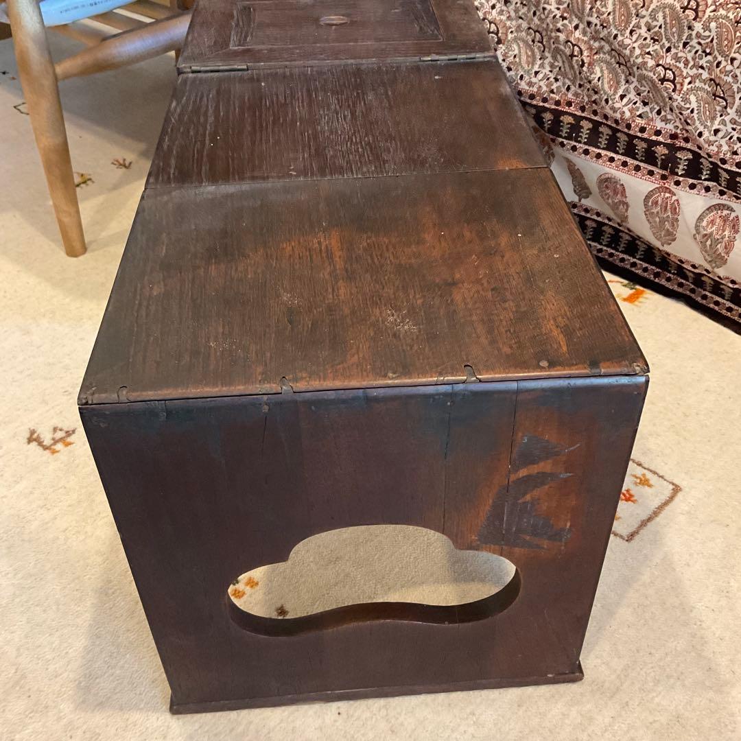 1080【手造り文机】折りたたみ式 年代物