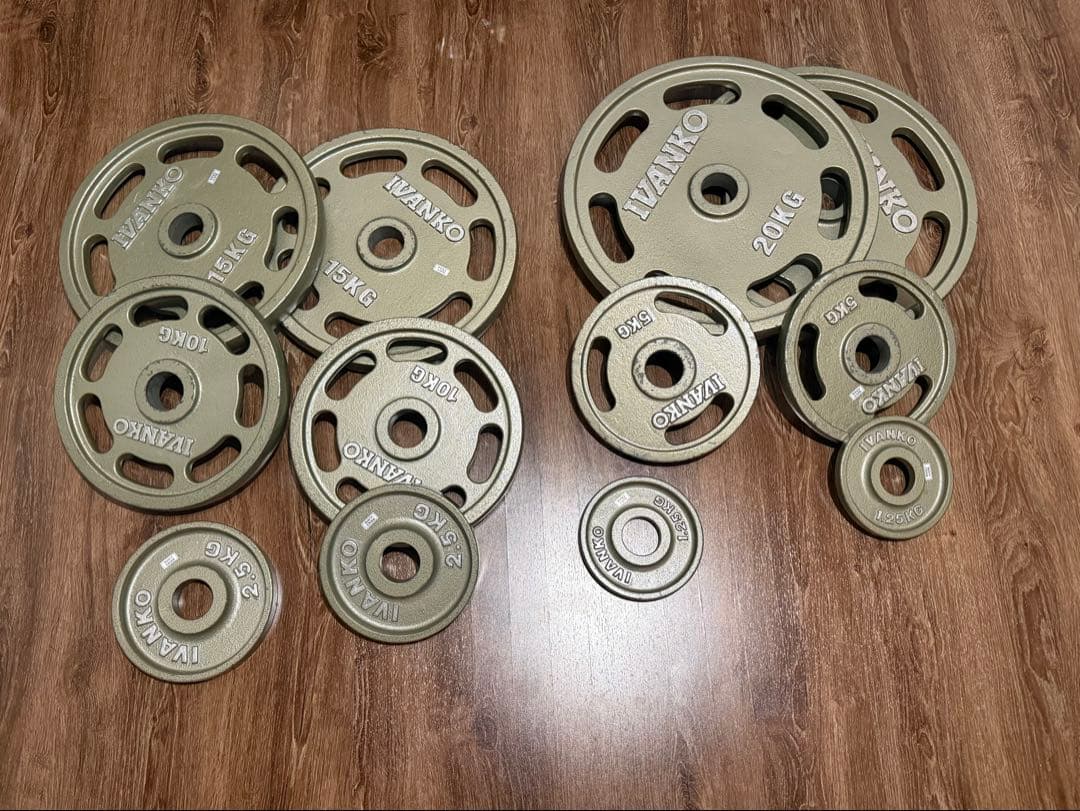 オリンピックプレートセット IVANKO イヴァンコ 107.5kg 50mm