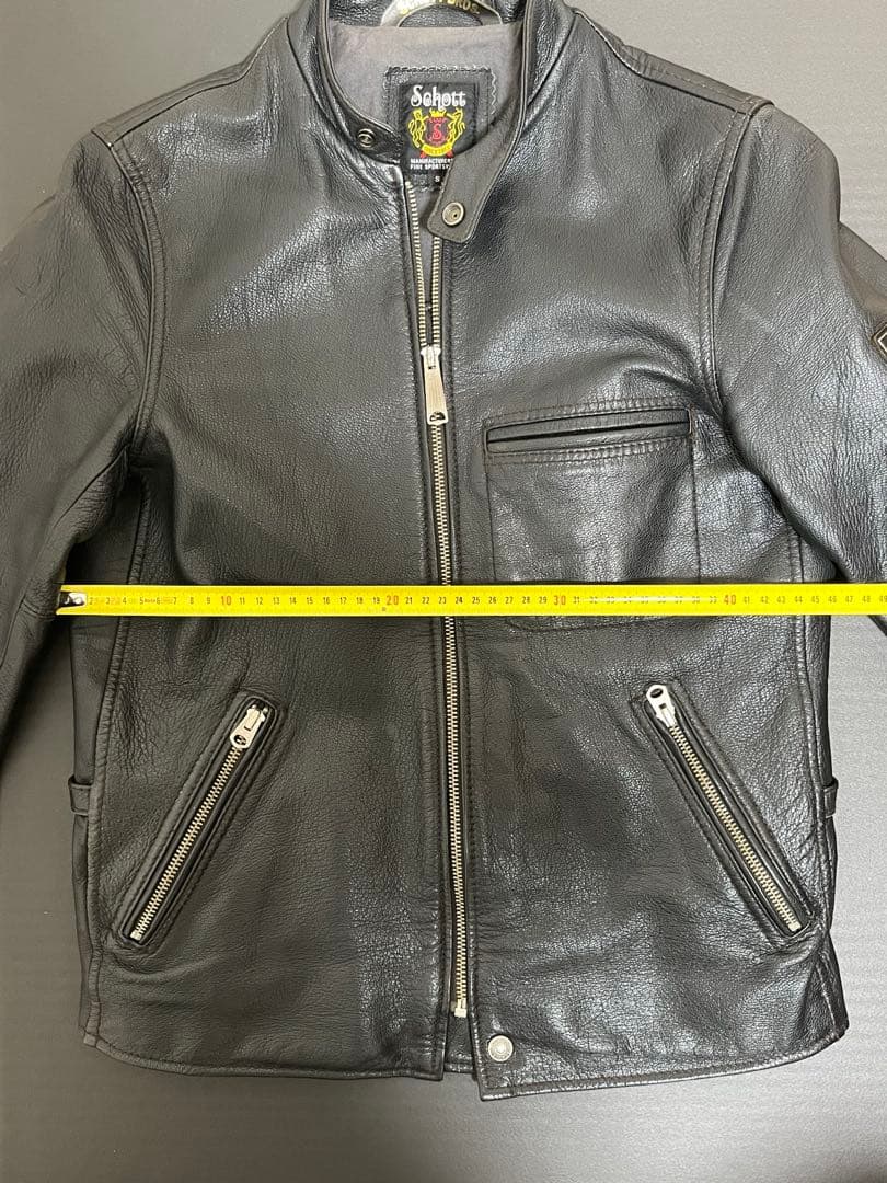 Schott ゴートレザー（山羊革） シングルライダースジャケット