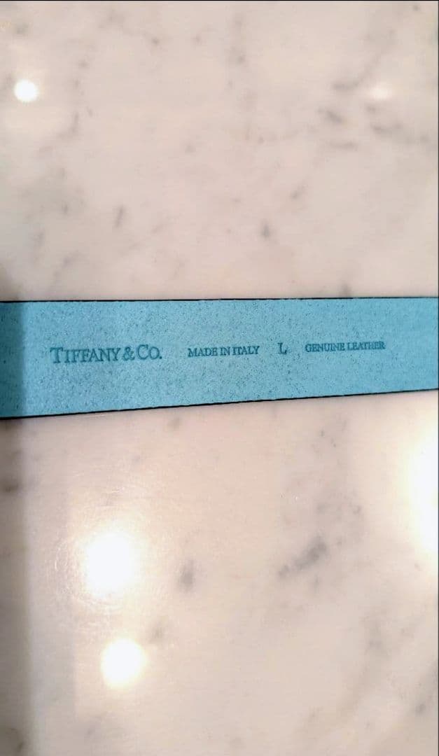 ■中〜大型犬 TIFFANY レザー首輪 Lサイズ
