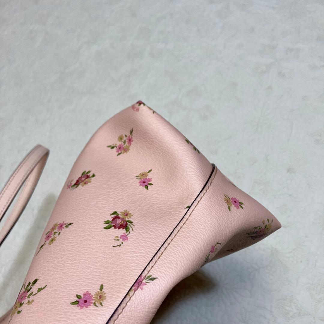 【即日発送】COACH コーチ トートバッグ 花柄 ピンク シティトート