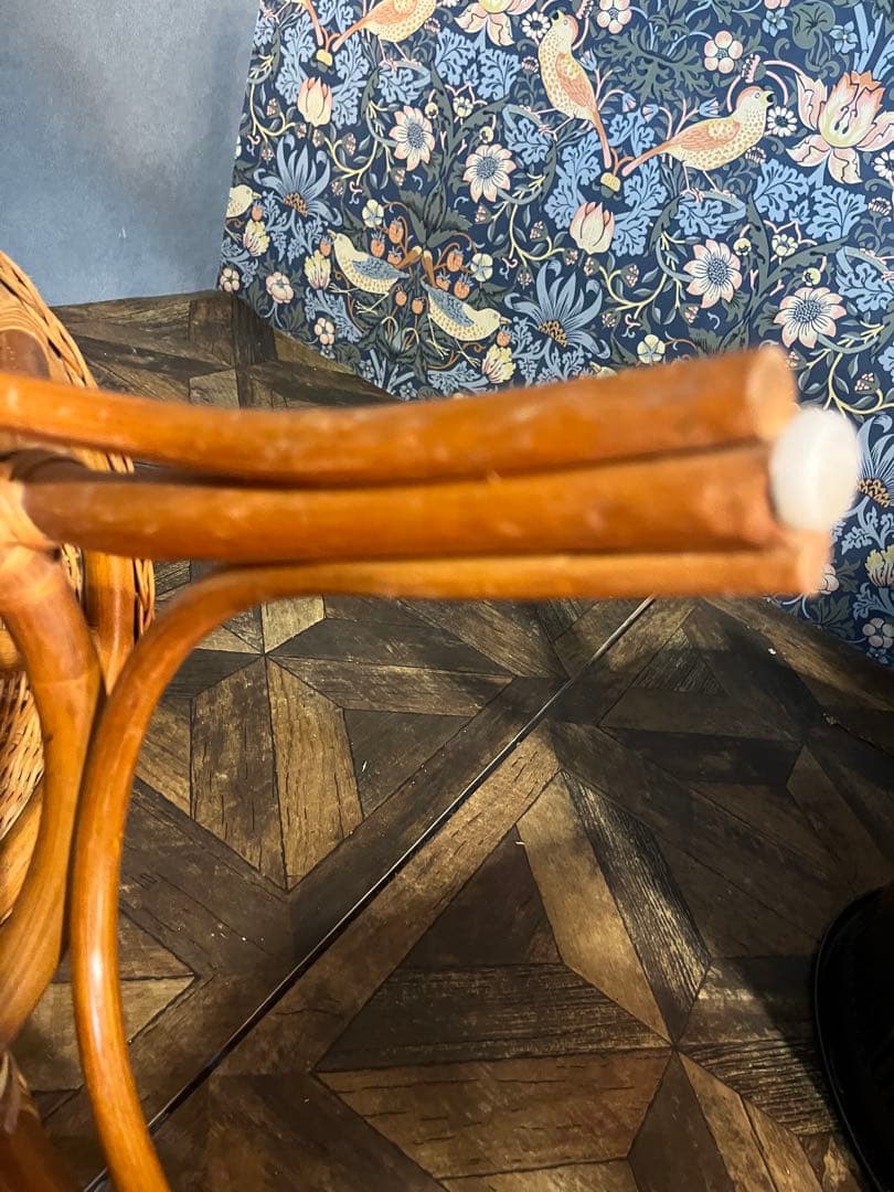 籐 ラタン テーブル 昭和レトロ 当時物 ローテーブル インテリア