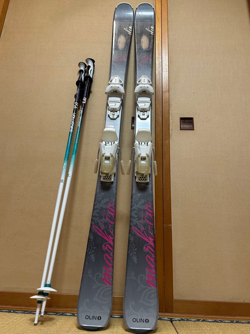 初心者に最適　格安OLIN スキー板・ストックセット