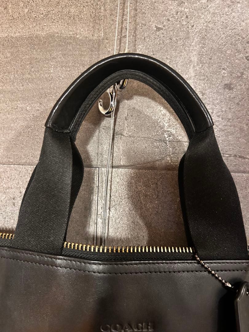 COACH 2WAY ベースボールステッチ フォルド オーバー トート バッグ