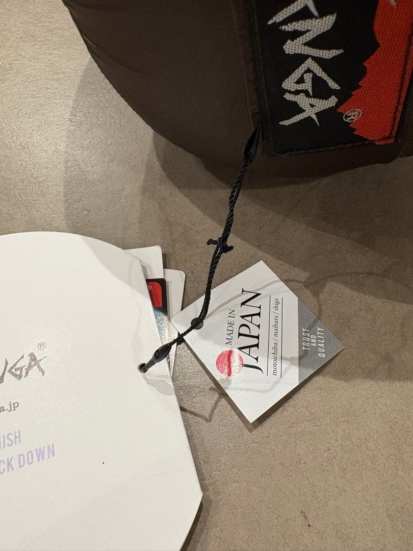 新品未使用未開封 NANGA 600DX ロング ブラウン 寝袋　シュラフ