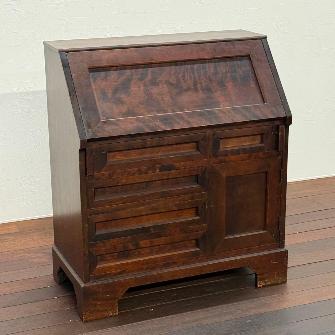 H110K39 北海道民芸家具 ライティングビューロー