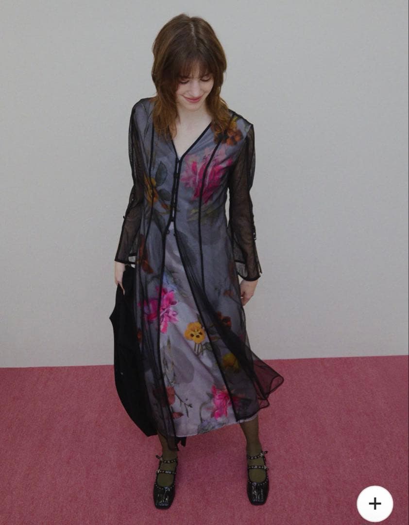 ワンピース UND GRACE CHIFFON VEIL DRESS