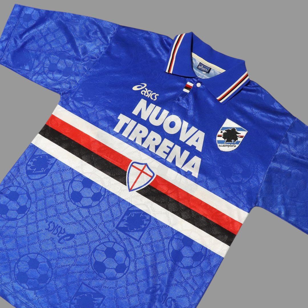 正規品★L★95-96★サンプドリア★サッカーユニフォーム★asics★90s