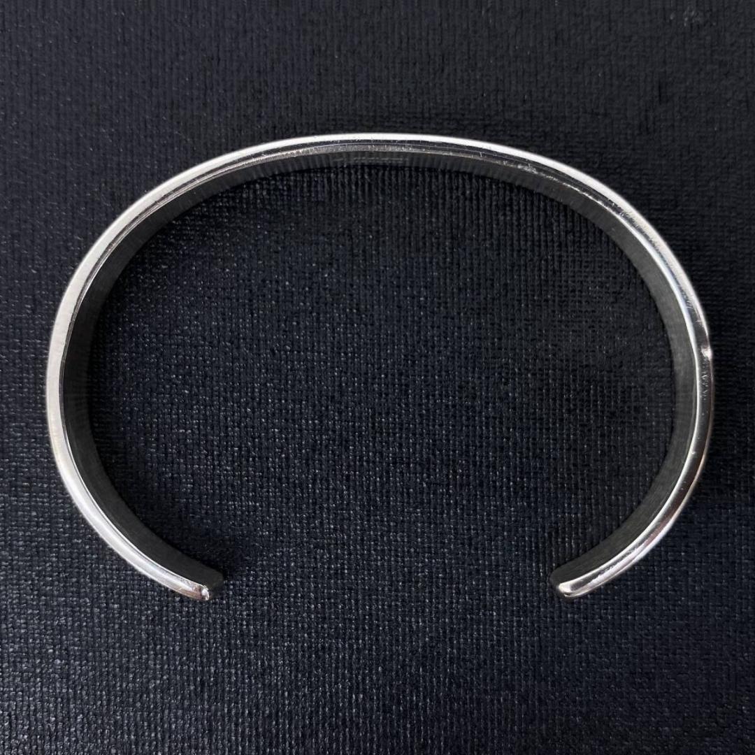 NAVAJO Bruce Morgan シルバーネイティブスタンプワークバングル