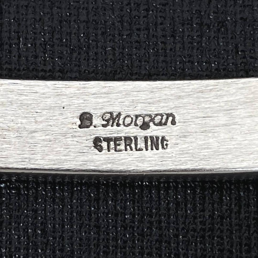 NAVAJO Bruce Morgan シルバーネイティブスタンプワークバングル