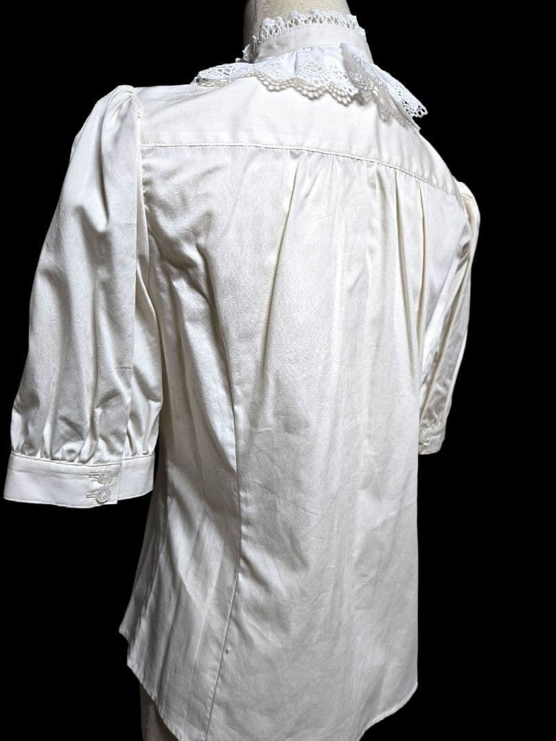 新品未使用 Victorian maiden コットンレースフリルブラウス 生成