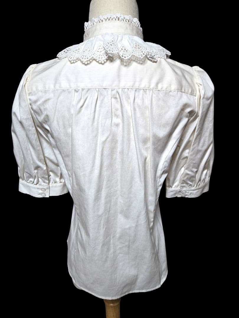 新品未使用 Victorian maiden コットンレースフリルブラウス 生成