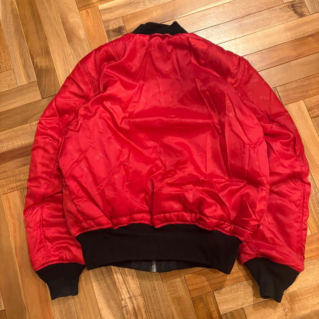 希少　ALPHA アルファ MA-1 J.S.B JSB 黒 L フライト