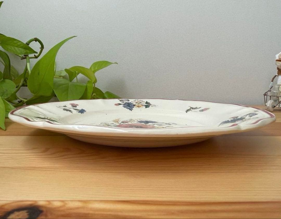 【限定セール】フランス　サルグミンヌ　アグレスト　デザートプレート　平皿　3枚