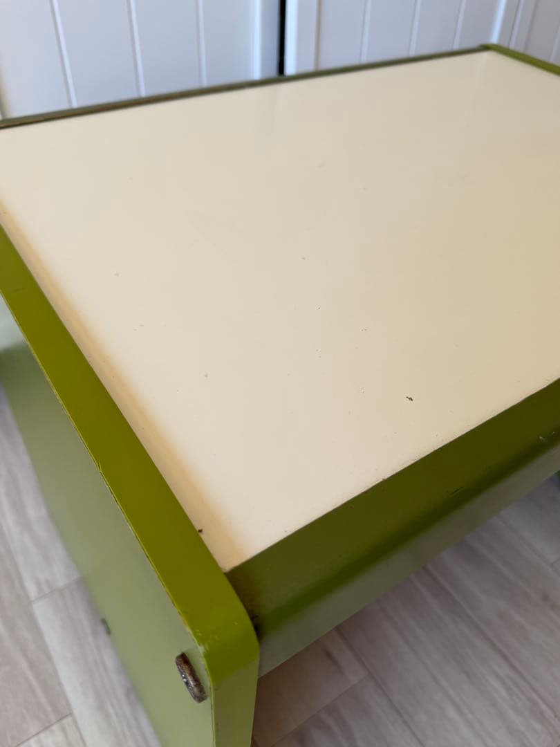 ③テーブル 昭和レトロポップ ソファ テーブル セット グリーンストライプ