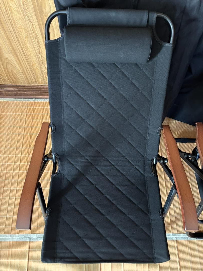 ハイランダー クライマックスローチェア2 ブラック AL(アルミ) 2脚セット