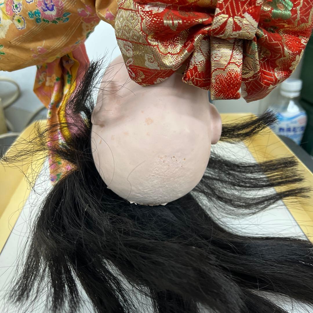 市松人形　抱き人形　アンティーク　古玩具　愛　松風　レトロ　ビスクドール