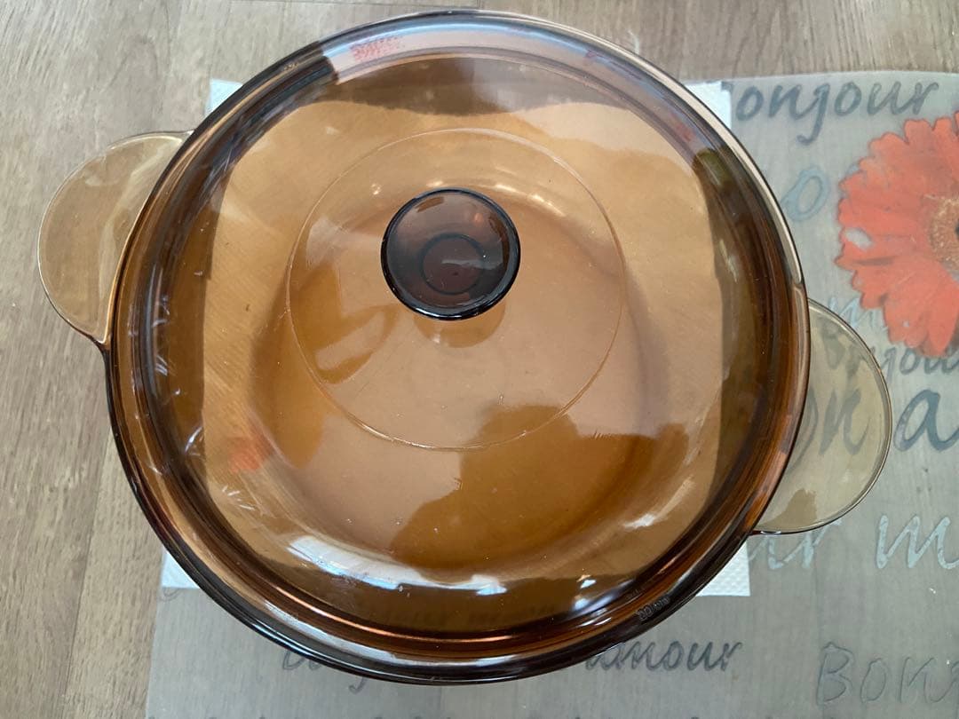 VISION ビジョンコーニングフランス 超耐熱ガラス鍋・フライパン3点セット