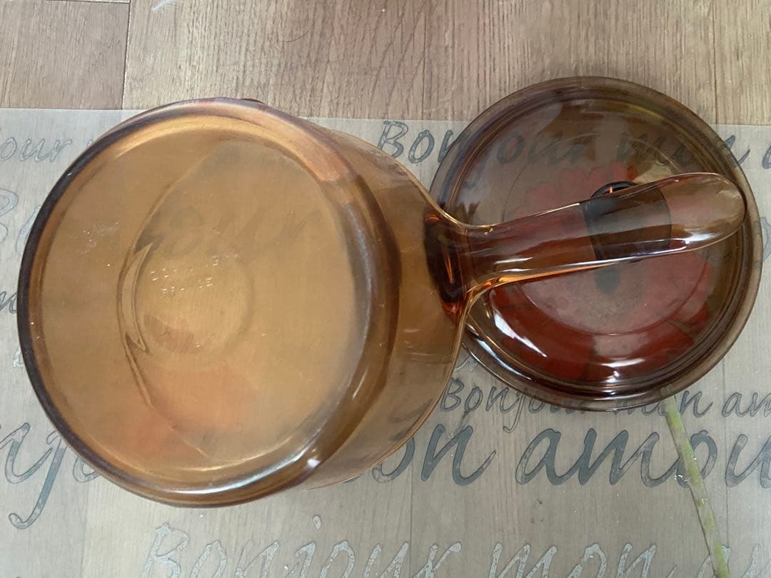 VISION ビジョンコーニングフランス 超耐熱ガラス鍋・フライパン3点セット