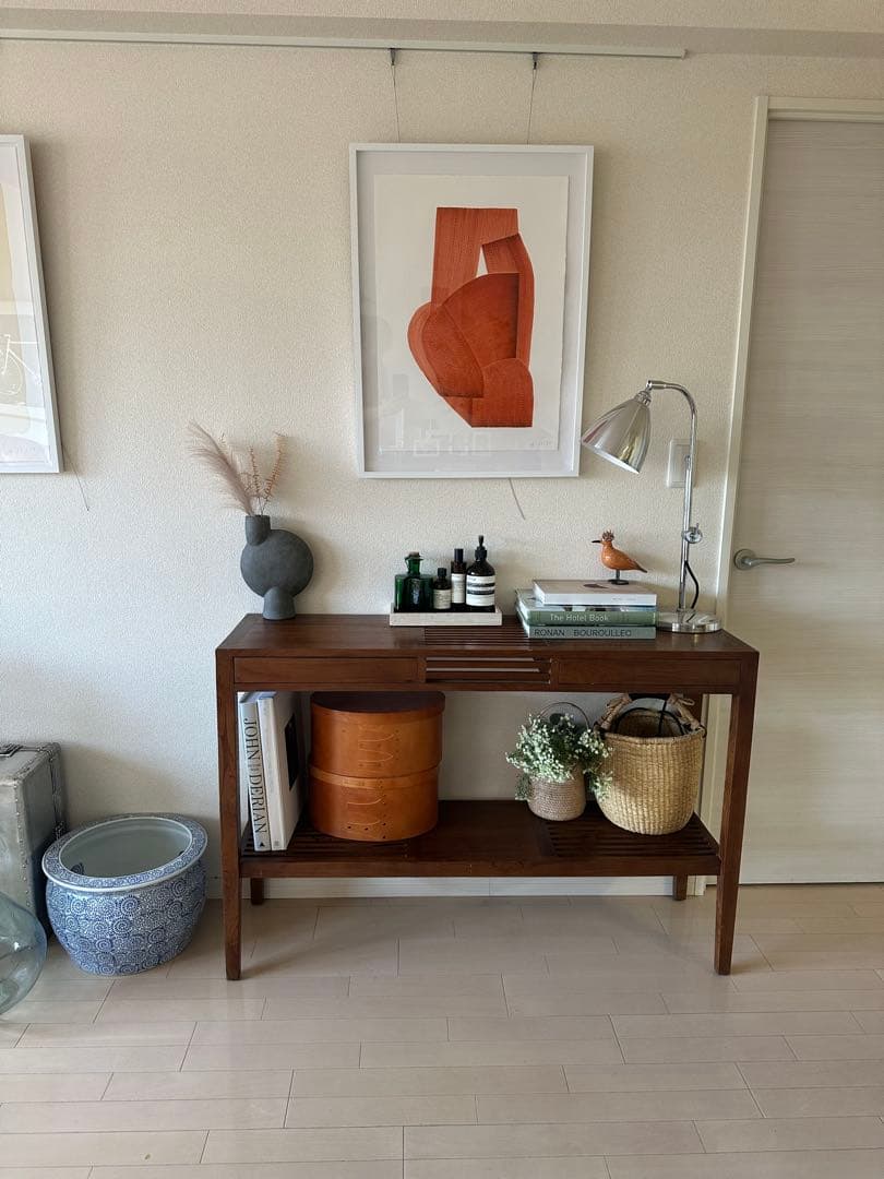 【ゆう⭐︎】木製ラック ダークブラウン サイドボード