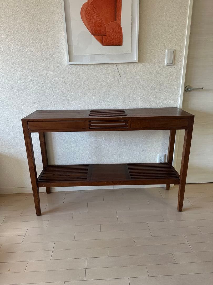 【ゆう⭐︎】木製ラック ダークブラウン サイドボード