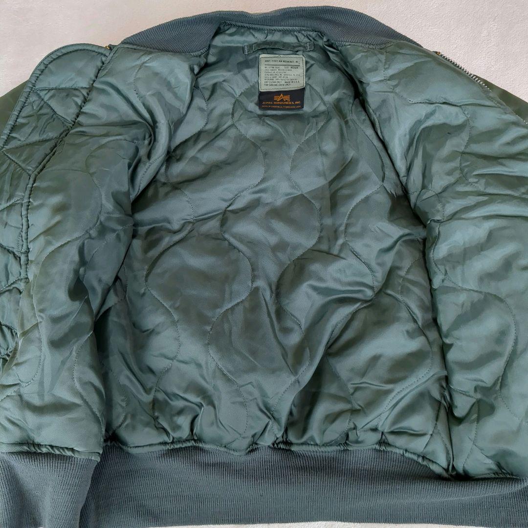 アルファ MA-1 フライトジャケット グランドクルー 短丈 USA製 90s