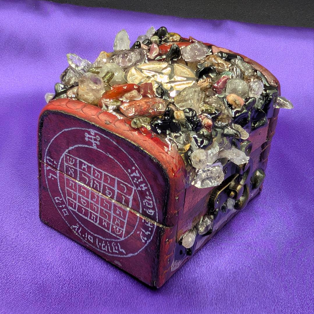 【1点物】 ソロモン王の鍵 護符魔術オルゴンボックス 〜土曜日照応・土星護符〜