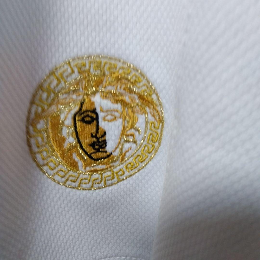 A.VERSACE メデューサ刺繍 ポロシャツ M