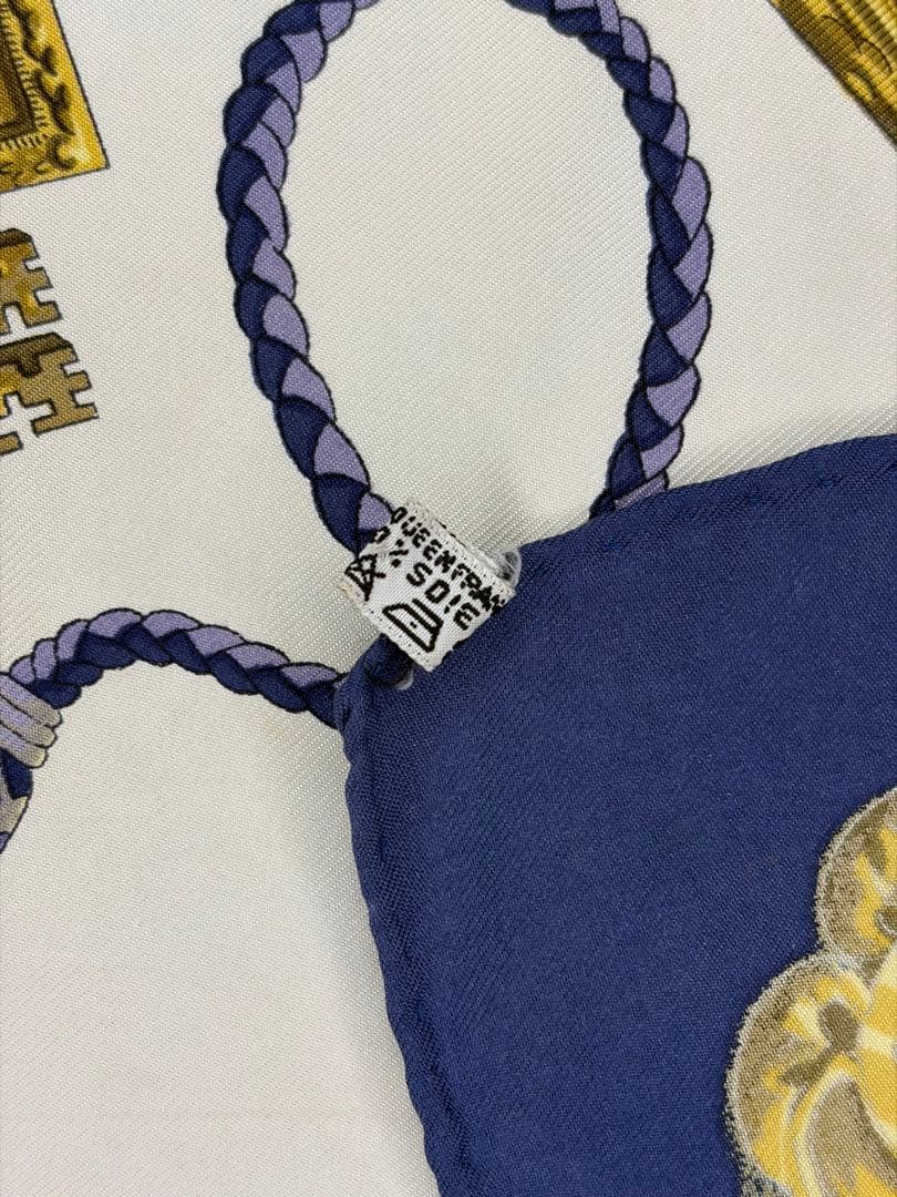 最終値下げ　美品　HERMES エルメス カレ90 鐙の幻想 スカーフ シルク