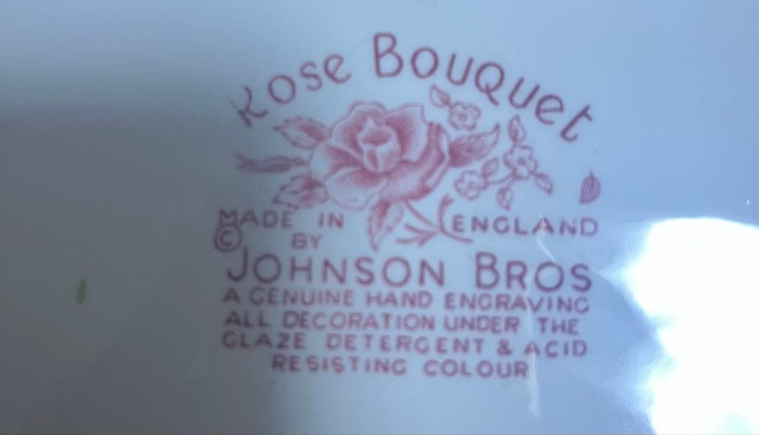 ジョンソンブラザーズ　ローズブーケ　2枚　ヴィンテージ イギリス