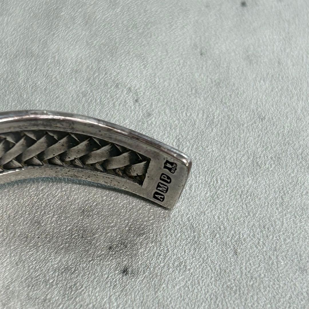 未使用 amp japan アンプジャパン シルバー メッシュ バングル アクセ