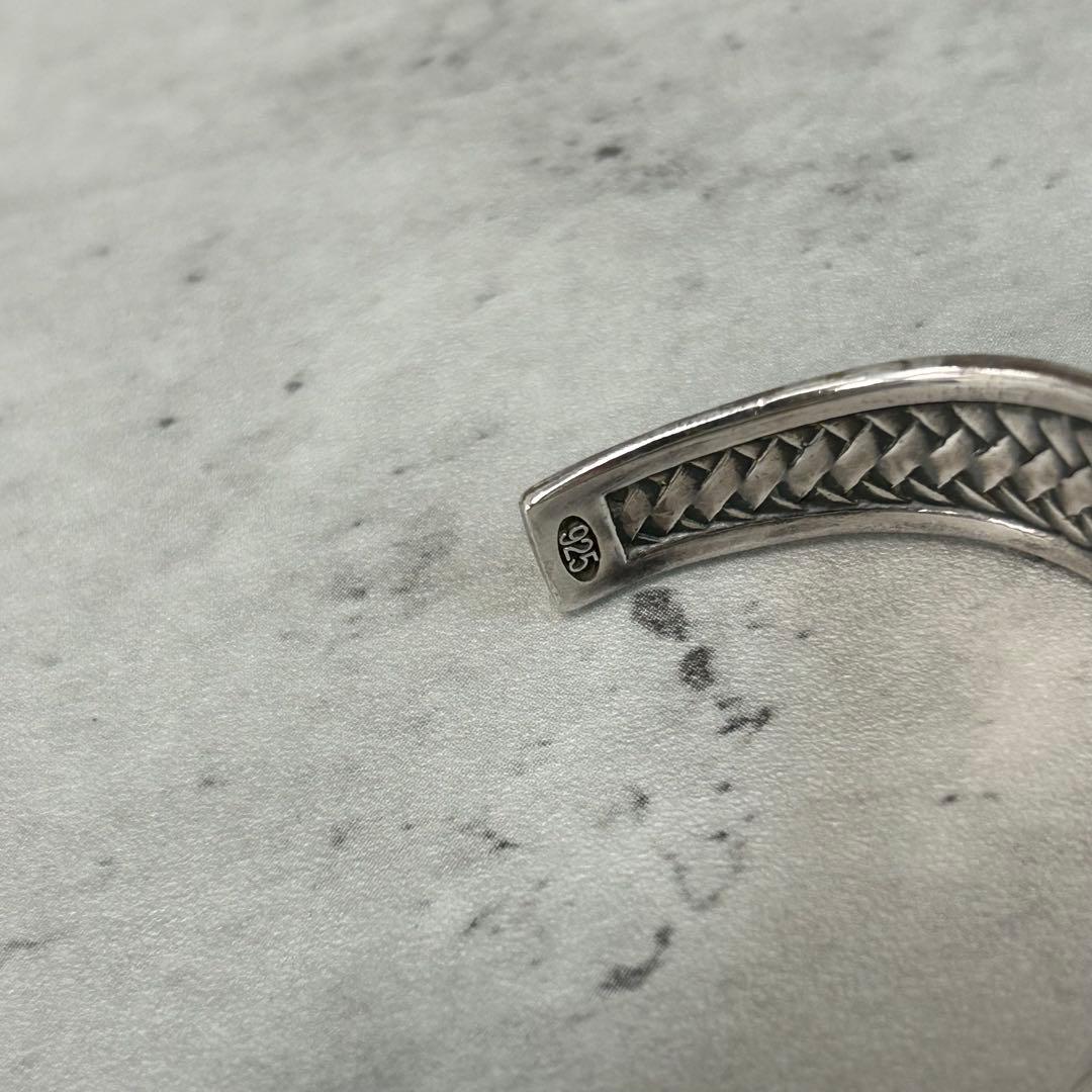 未使用 amp japan アンプジャパン シルバー メッシュ バングル アクセ