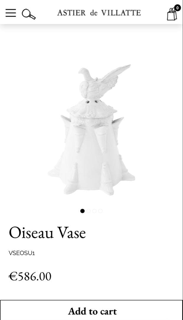 Astier de Villatte アスティエ・ド・ヴィラット 小鳥のベース