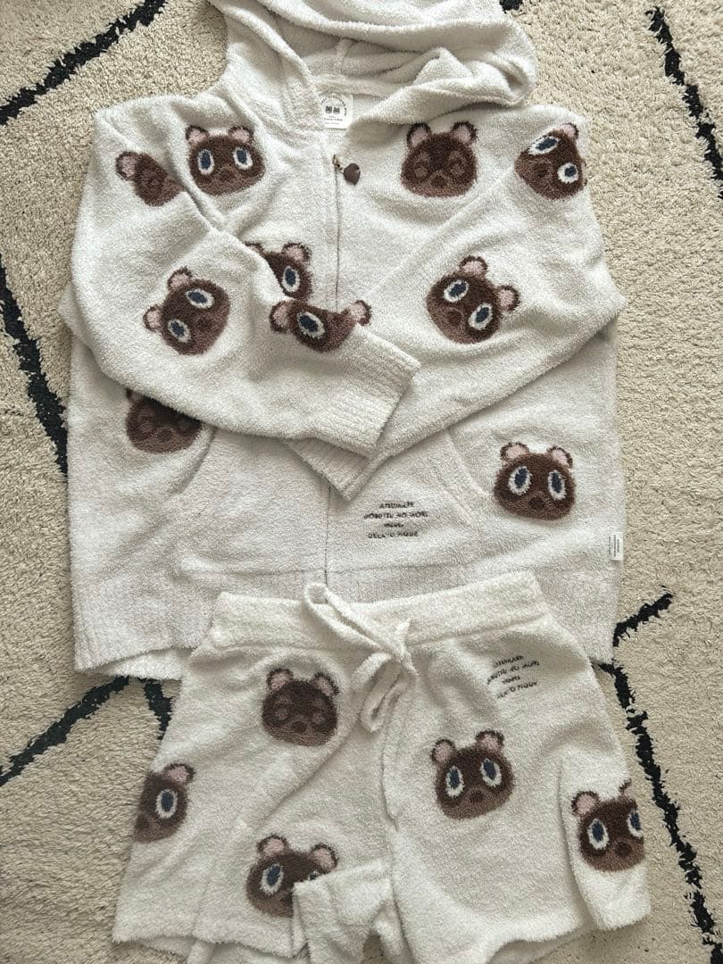 ジェラピケ ジェラートピケ あつ森 パーカー ショートパンツ セット