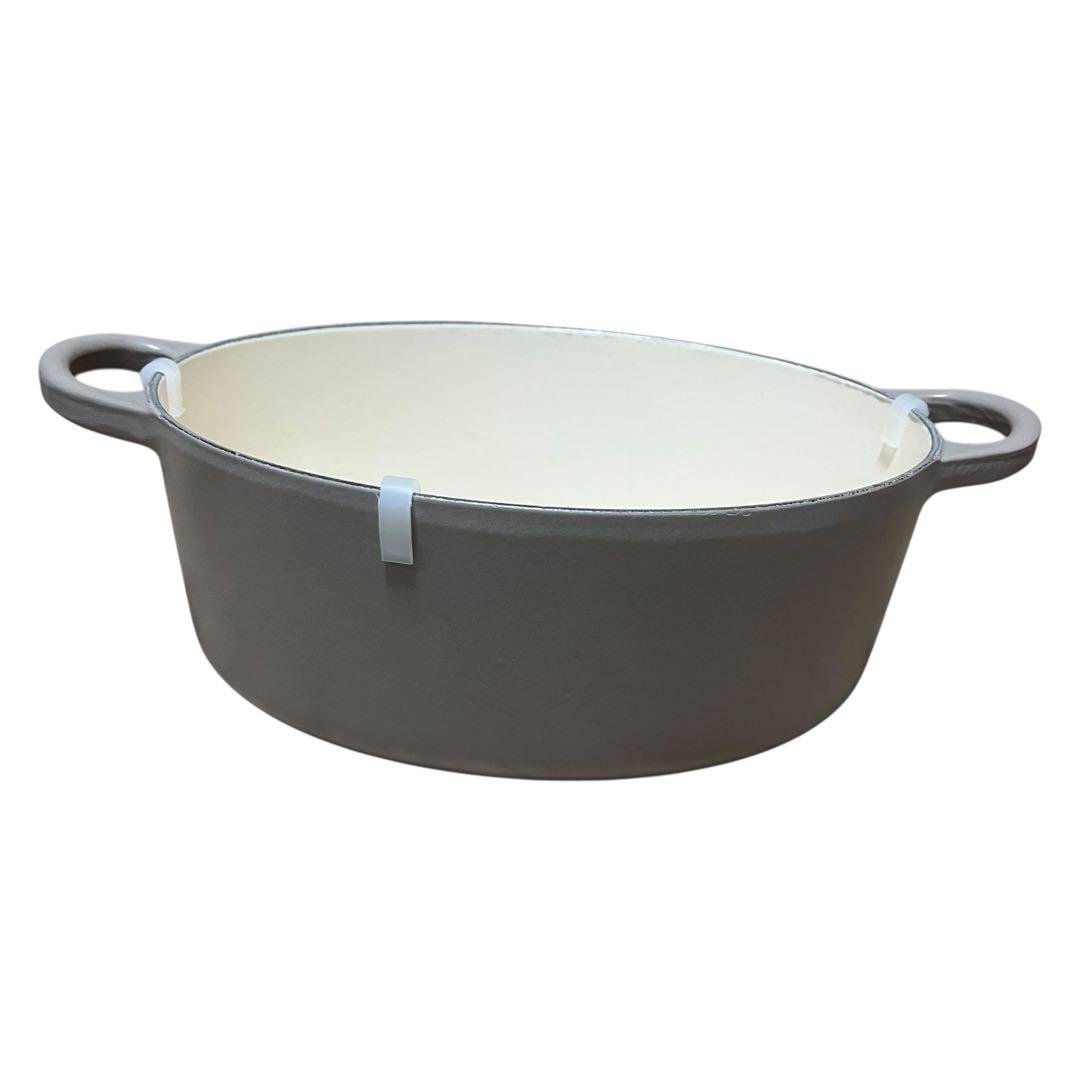 【未使用品】ル・クルーゼ ココットオーバル 両手鍋 25cm