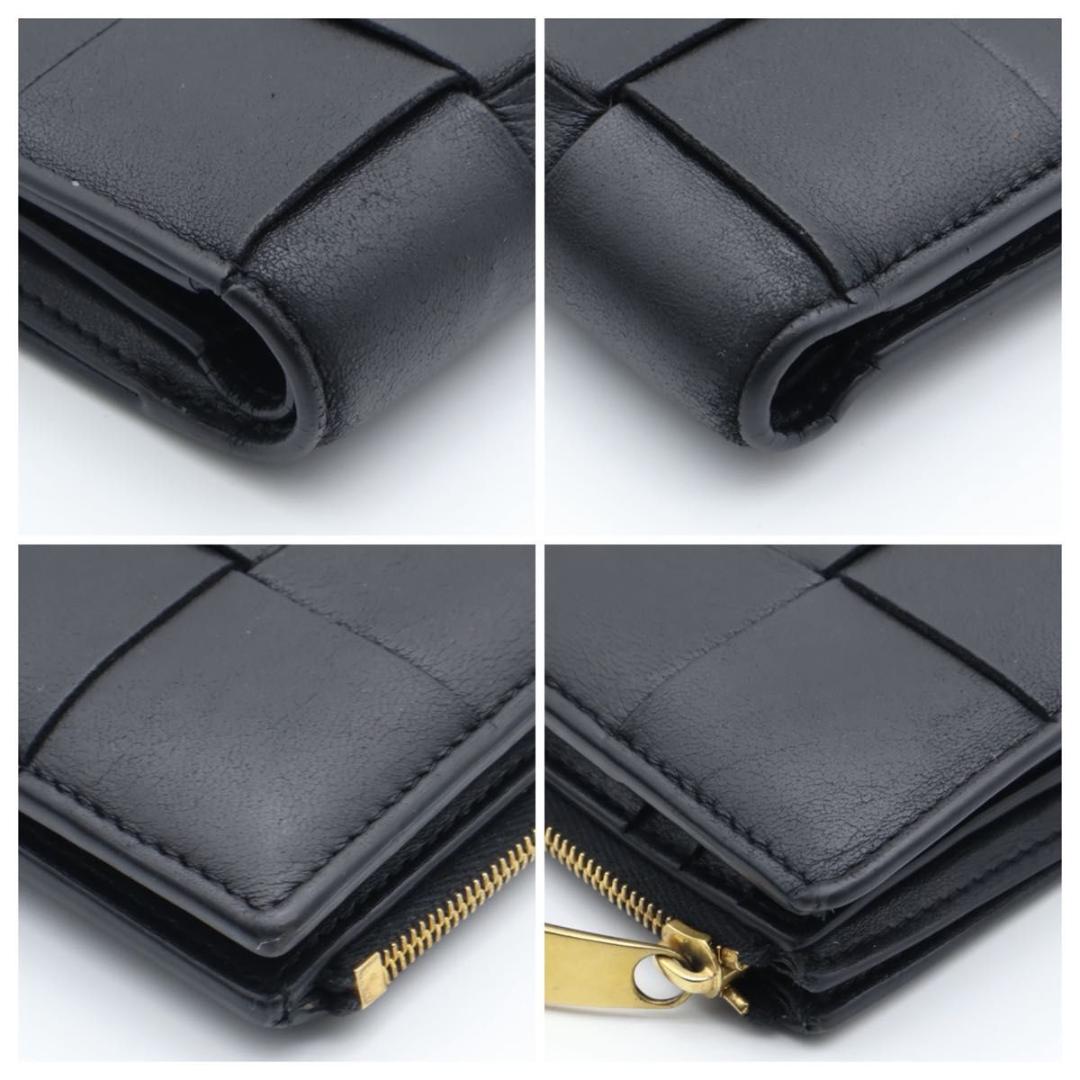 【極美品】BOTTEGAVENETA カセット 二つ折り財布 黒 RFID