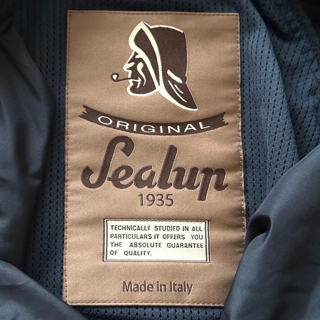 Sealup ナイロン ステンカラーコート サイズM 48 ネイビー シーラップ