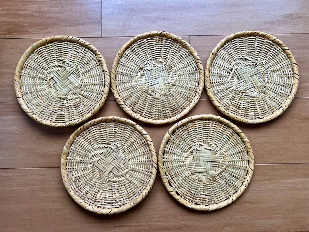 天然根曲り竹使用 戸隠ざる ７寸