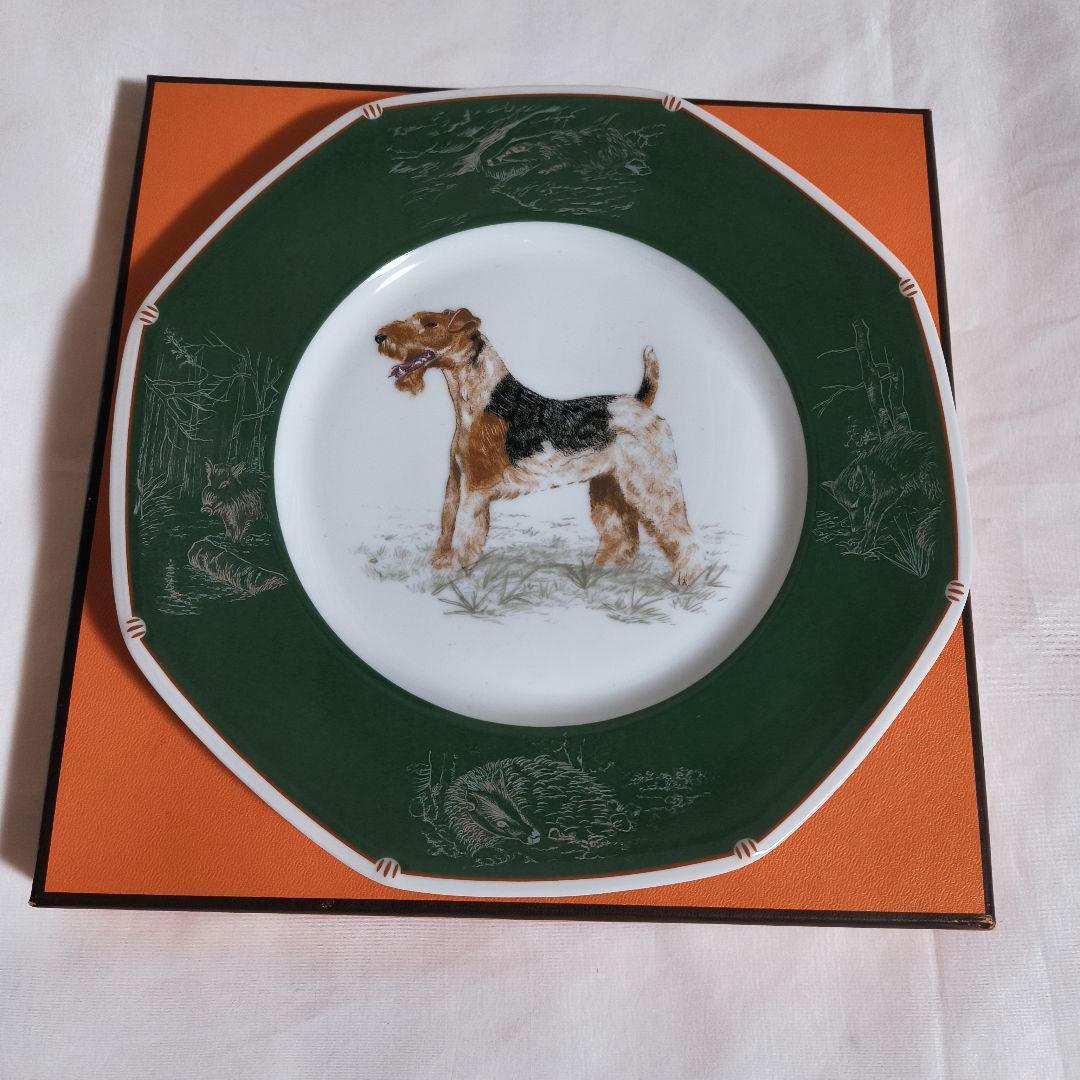 未使用 エルメス シャス 八角プレート ワイヤーフォックステリア