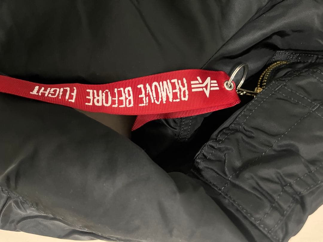 alpha ma-1 リバーシブル　グレー　ブラック