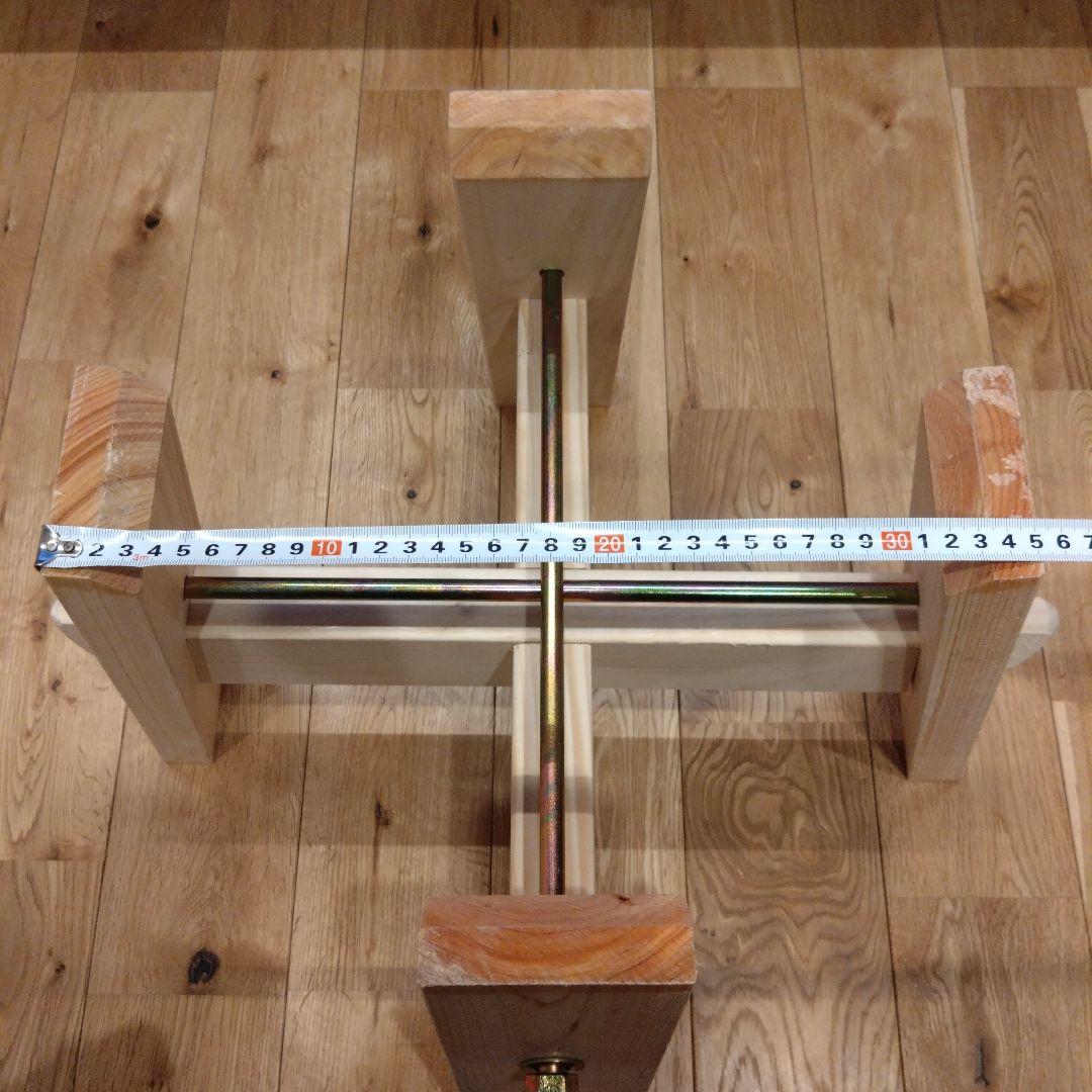 ナガノ産業 餅つき 石臼用木台 高さ36cm