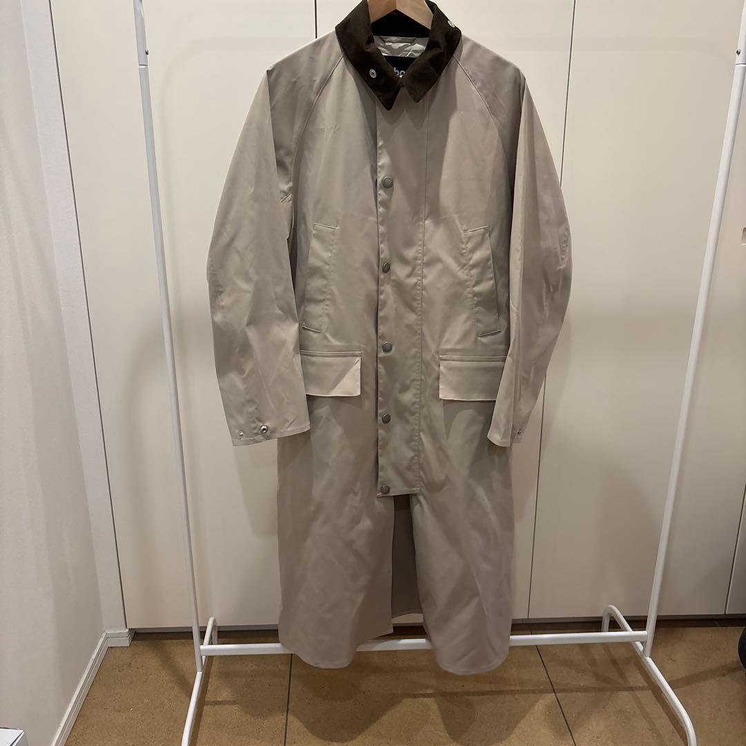 Barbour ベージュ ロングコート 36 サンプル品