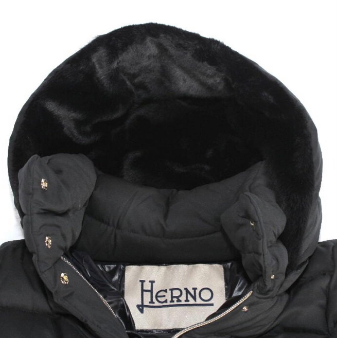 ヘルノ HERNO ダウンジャケットコート ブラック 黒 ⭐︎22時迄限定大特価❣️