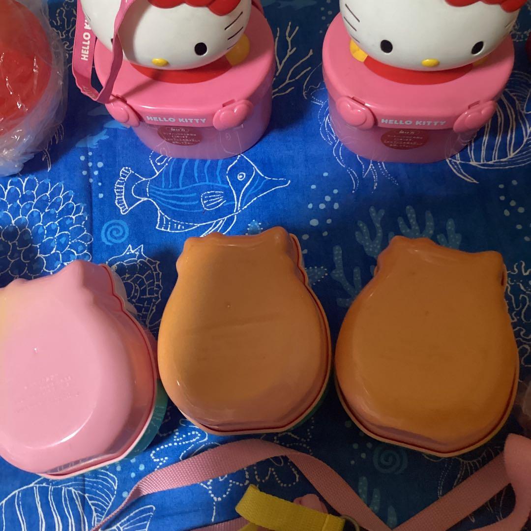 3725ハローキティ弁当箱&水筒&水筒カバーセット
