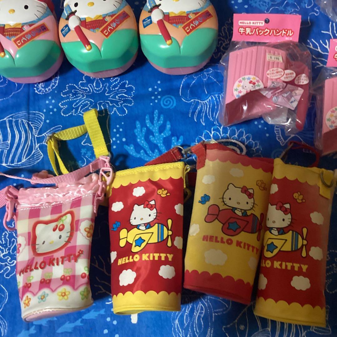 3725ハローキティ弁当箱&水筒&水筒カバーセット