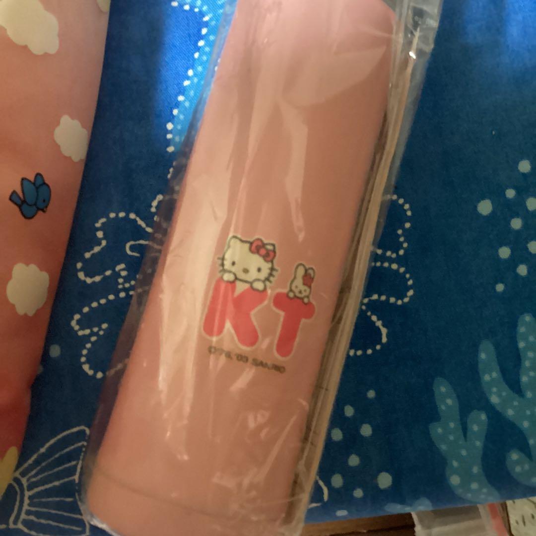 3725ハローキティ弁当箱&水筒&水筒カバーセット