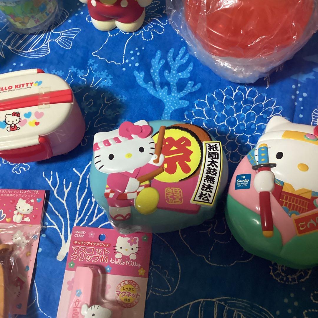 3725ハローキティ弁当箱&水筒&水筒カバーセット