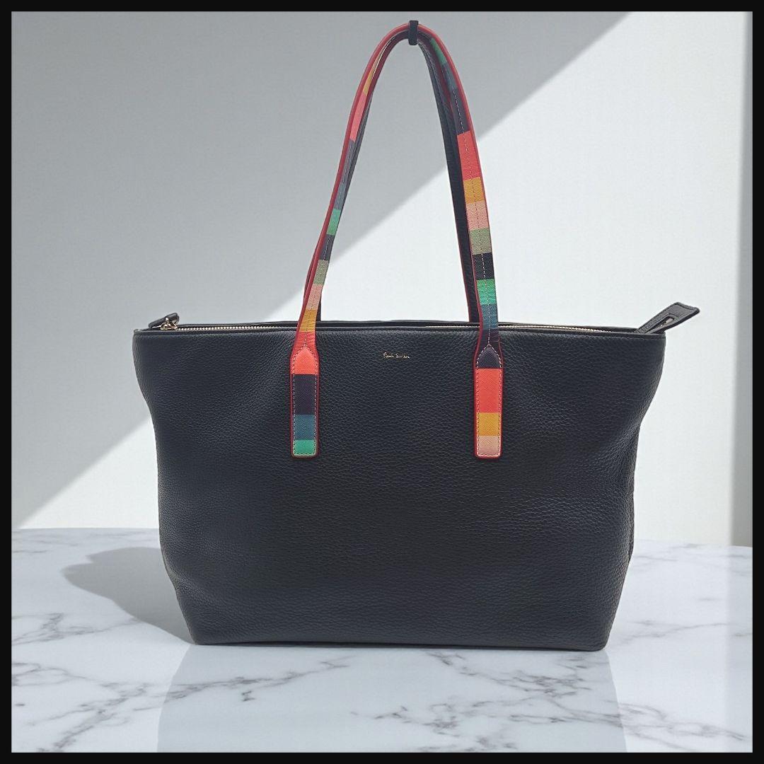 【極美品】ポールスミス　レザー トートバッグ マルチカラー 　メンズ　レディース