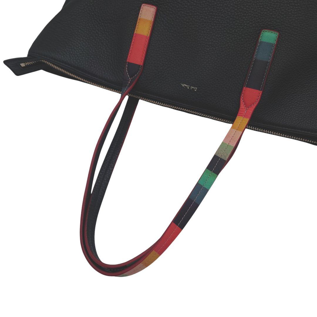 【極美品】ポールスミス　レザー トートバッグ マルチカラー 　メンズ　レディース