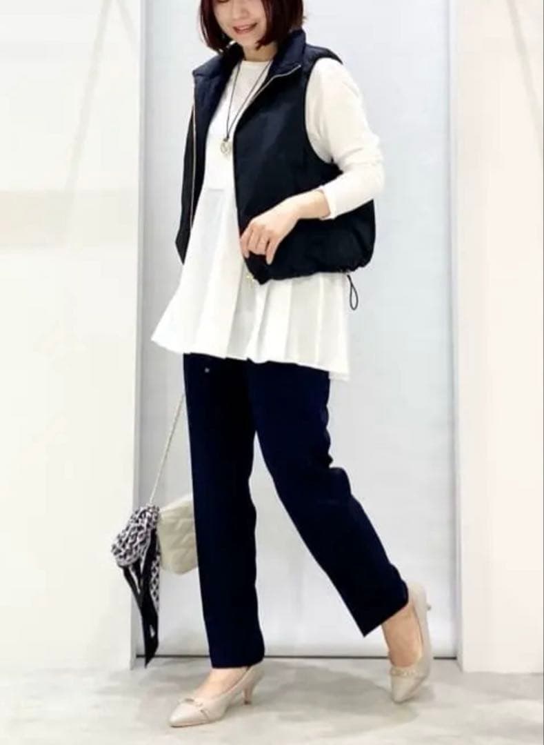 【新品タグ付き！】23区 中綿ショートパディングベスト M 定価29700円